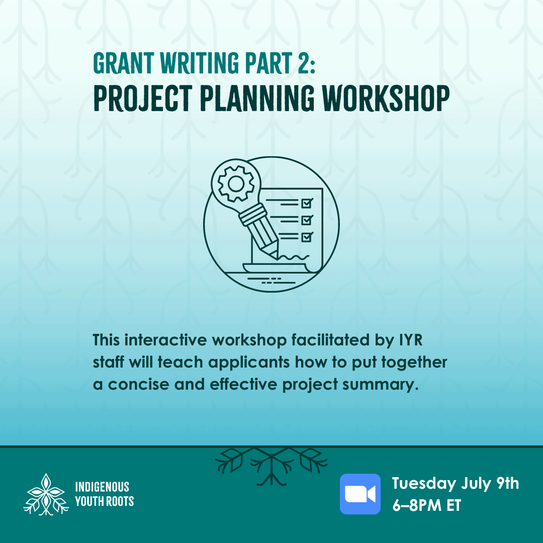 Project Planning Workshop, Tuesday July 9th 6-8PM ET